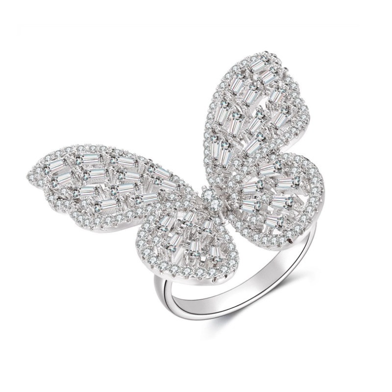 Adjustable Statement Butterfly Ring